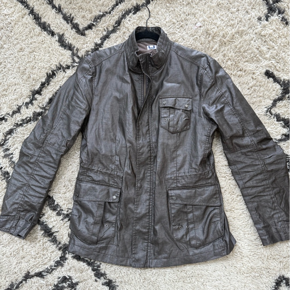 Adolfo Dominguez Waxed Linen Jacket